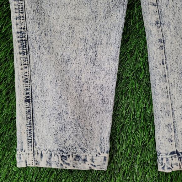 Vintage 80s LEE Acid-Wash Jeans Womens 00 22x27 Air-Gear - Picture 15 of 16